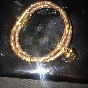 Louis Vuitton Keep It Twice Leather Bracelet